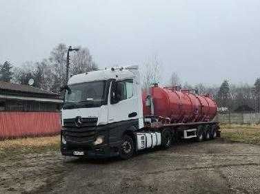 Zestaw Mercedes Benz Actros + nowa Cysterna asenizacyjna
