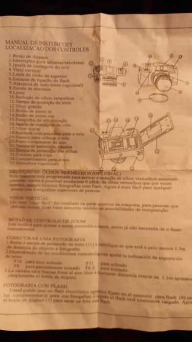 Máquina fotográfica analógica