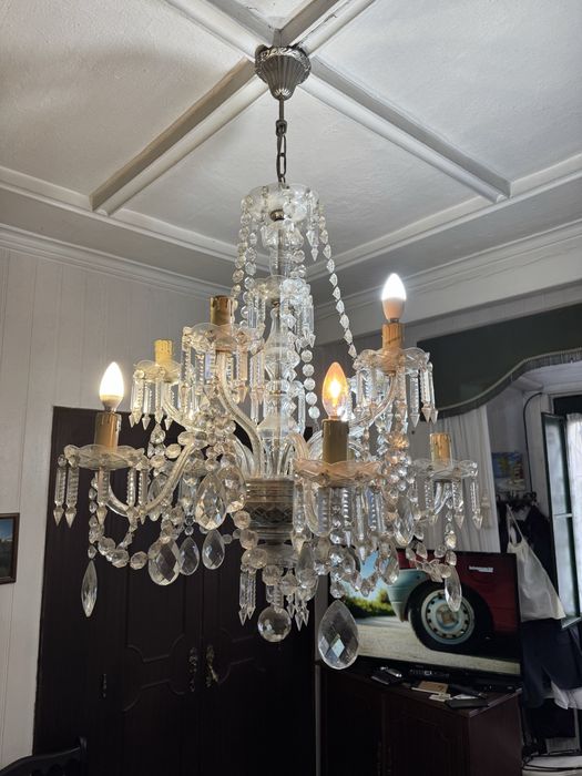Lustre/candeeiro de cristal
