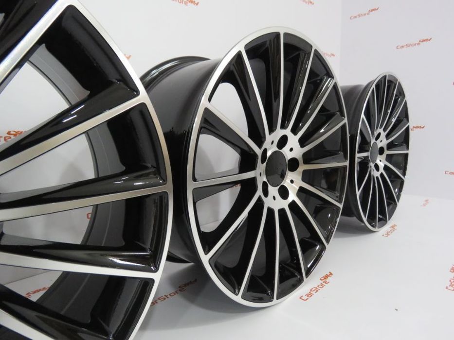 Jantes Look Mercedes Turbine 20 '' 5x112  8.5 et 35 + 9.5 et 35 Pretas