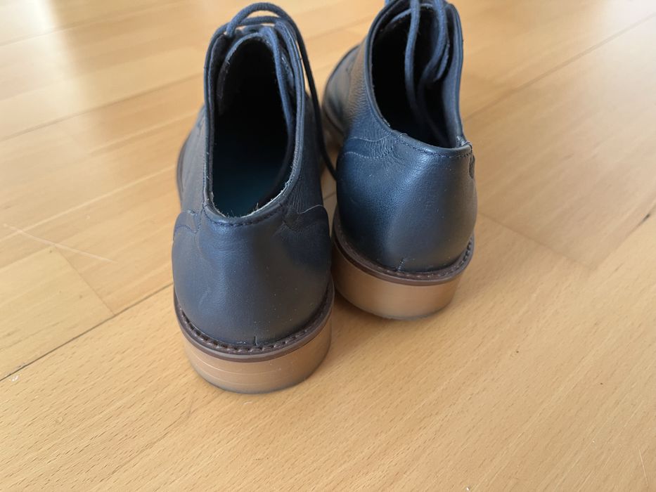 Buty pantofle oxfordy damskie Benetton granatowe rozm. 37