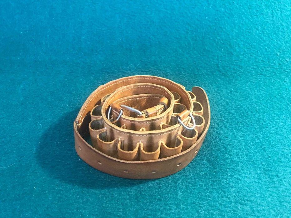 Myśliwskie - futerał, wycior, pas nabojowy, pasek, troki - komplet