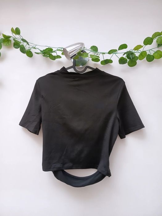 Top Preto de Manga curta