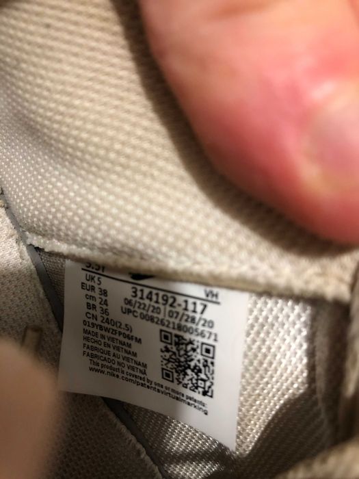Nike Air Force 1 Białe 38 EURO
