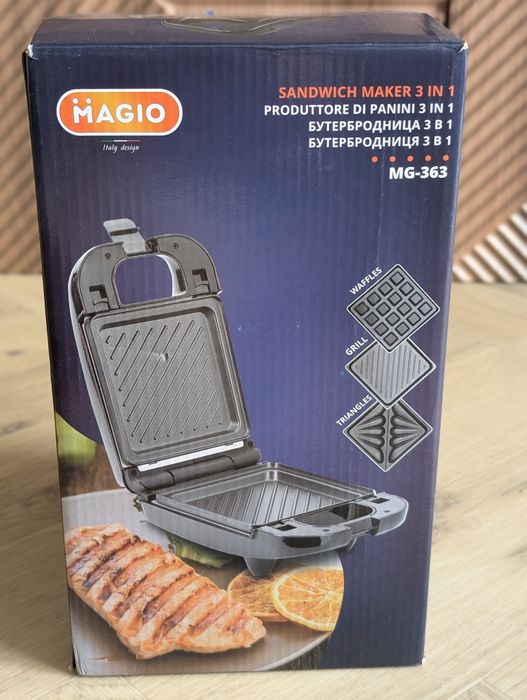 Мультимейкер Magio MG-363 бутербродниця/вафельниця/сендвічниця/гриль
