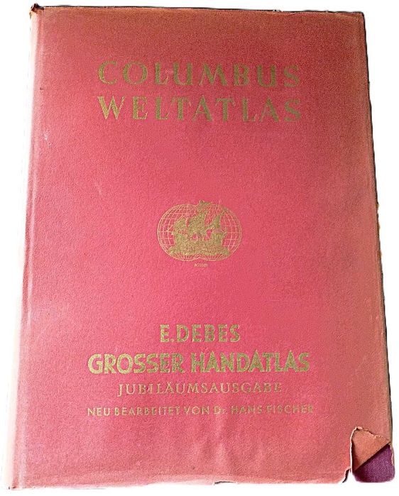 Livros-Columbus Weltatlas - E. Debes grosser Handatlas - 1937