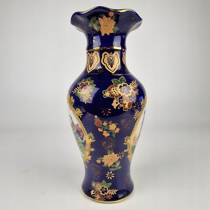 Wazon orientalny w kobalcie, Rajskie ptaki