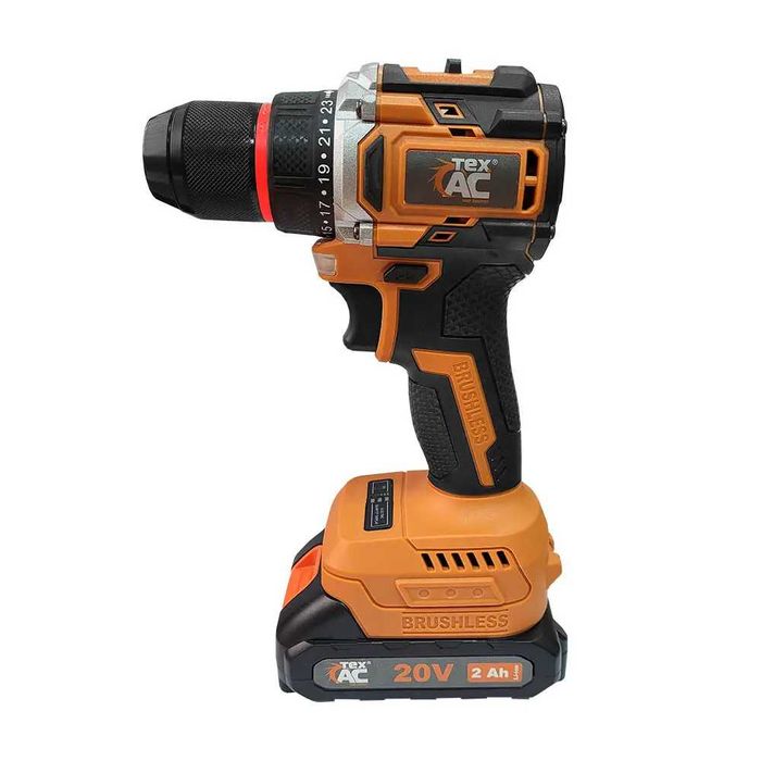Шуруповерт аккумуляторный бесщеточный TexAC TAOE-CD34 (34 Нм, 2 акб)