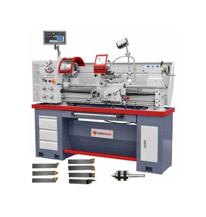 Tokarka uniwersalna CORMAK TORNADO 360 + noże + kieł obr.