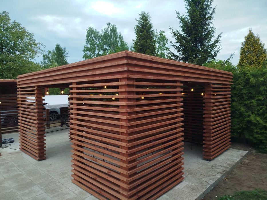 Nowoczesna Altanka ogrodowa "GAWRON" - 4x4m - Wiaty/Garaże/Domki