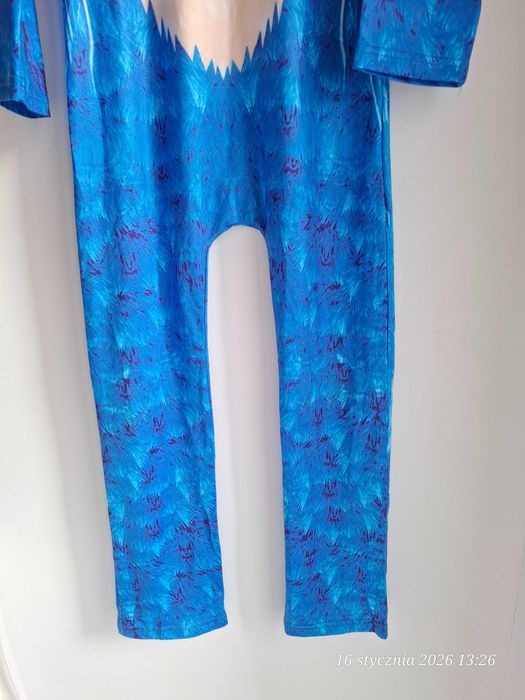 Strój Sonic przebranie kostium jeż Sonic dla chłopca r. 130 cm kombinezon bal
