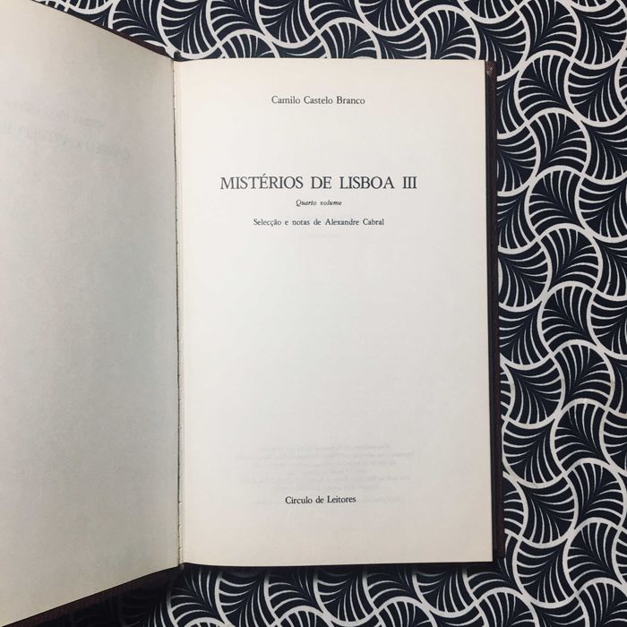 Mistério de Lisboa (3 vols.) - Camilo Castelo Branco