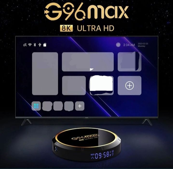 G 96 Max 4/32,6,з доп опціями, андроід приставка до тв