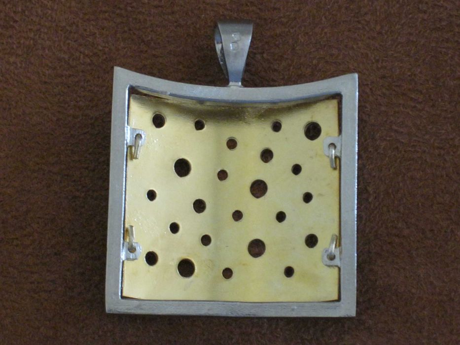 Medalha Prata Maciça de Lei 925`/.. c/Contraste