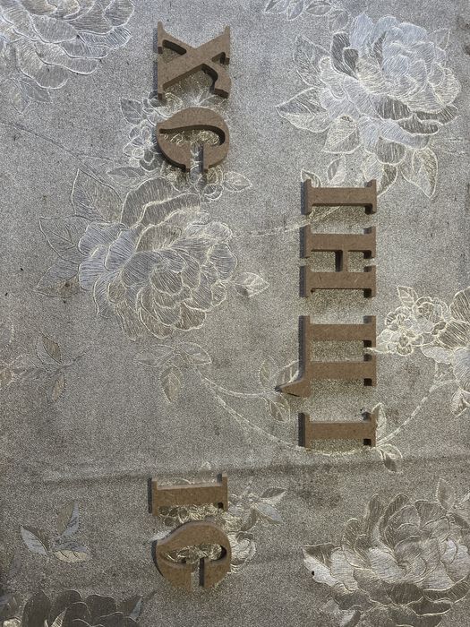 Заготовки з фанери, літери