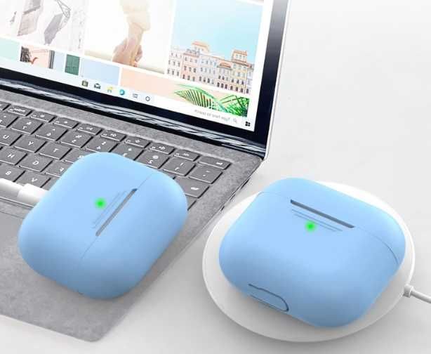 Pokrowiec Etui Case do airpods 3 miękkie silikonowe AHASTYLE