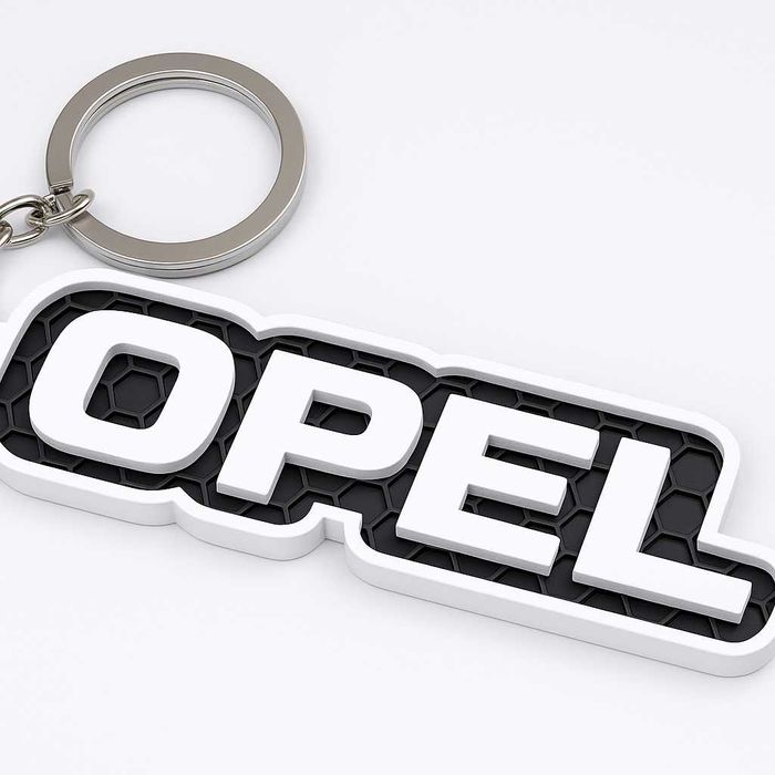 Brelok Opel – z wzorem plastra miodu