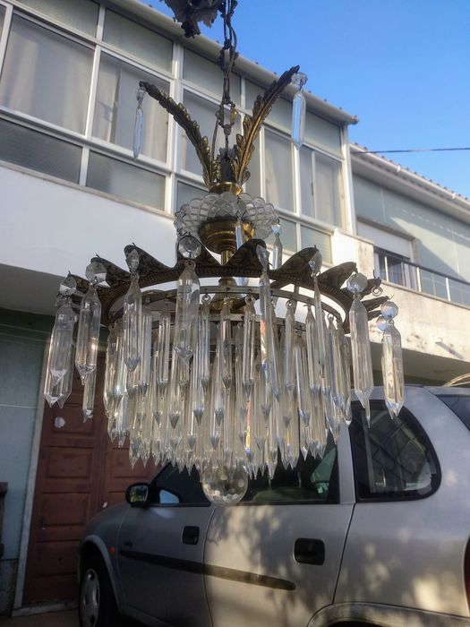 Candeeiro cristal vintage
