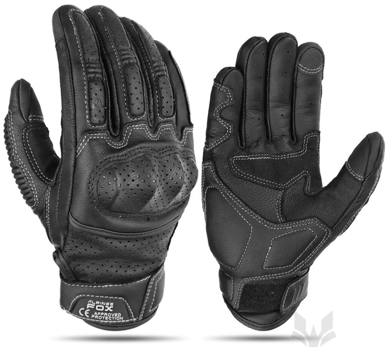 Шкіряні мотоциклетні перчатки, тактичні перчатки. Розмір М