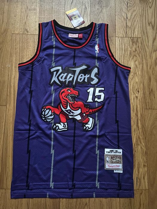Jersey NBA Vince Carter 15 Toronto Raptors Nowy Fioletowy Mitchell & Ness