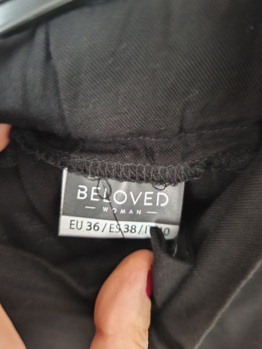 Spodenki czarne 36 wysoki stan