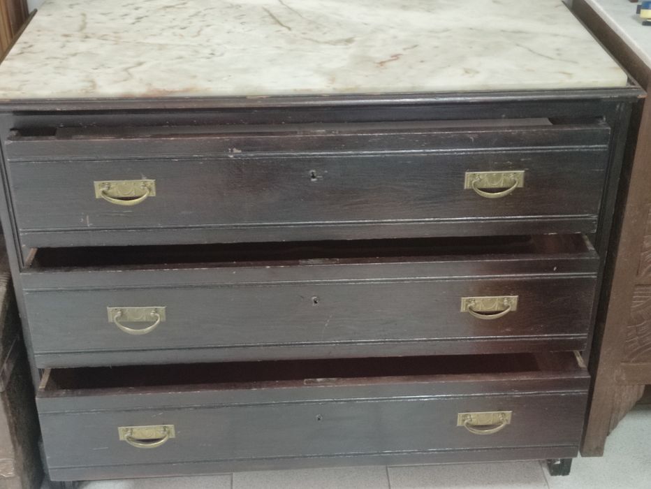 Cómoda Antiga 3 Gavetoes