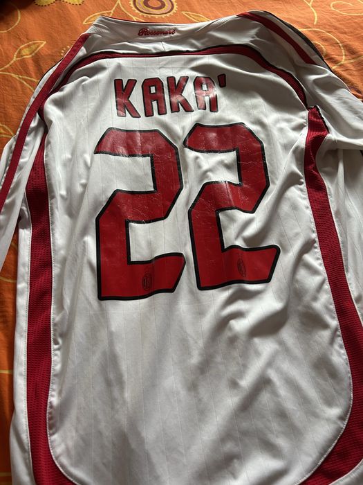 Camisa Branca do Kaká Milan Prime – Manga Longa, Usada Apenas 7 Vezes