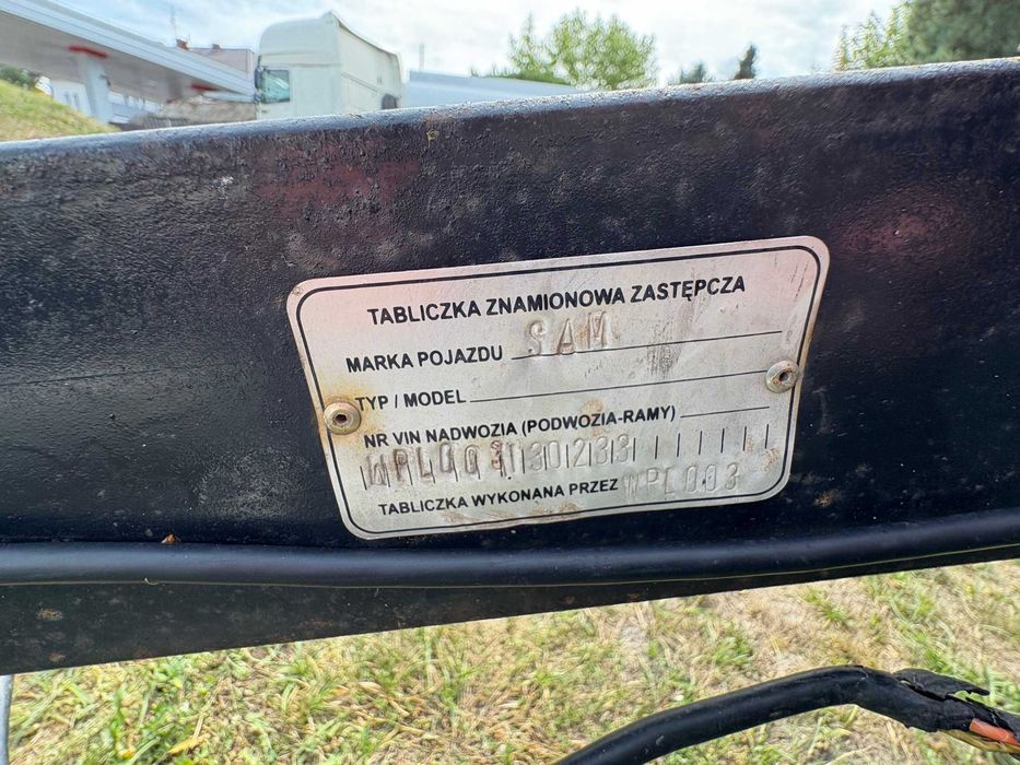 Przyczepa typu SAM oś bliźniak