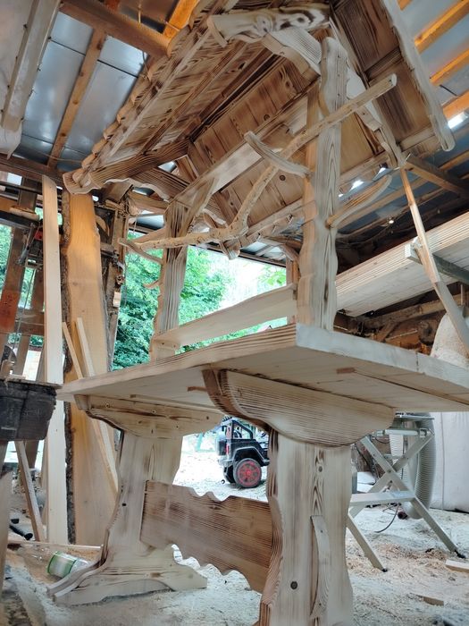 Stół wiejski 205 cm weselny imprezy okolicznościowe