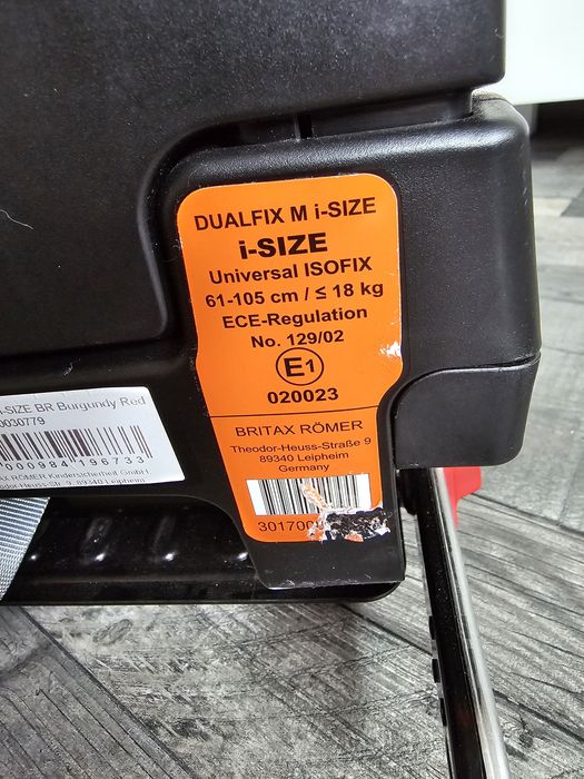 Fotelik Britax Romer DUALFIX M i-size z bazą isofix