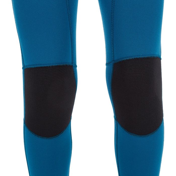 Fato de Surf 500 Neoprene 4/3 mm Criança Azul Amarelo