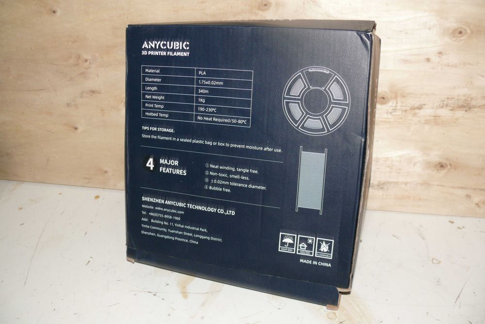 carretel fio pla branco  impressão 3d