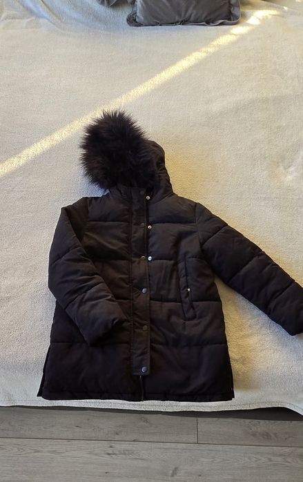 Kurtka zimowa z futerkiem 9-10 lat