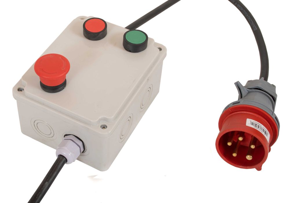 WYŁĄCZNIK WŁĄCZNIK DO SILNIKA silnikowy z grzybkiem wtyczką kablem 18A