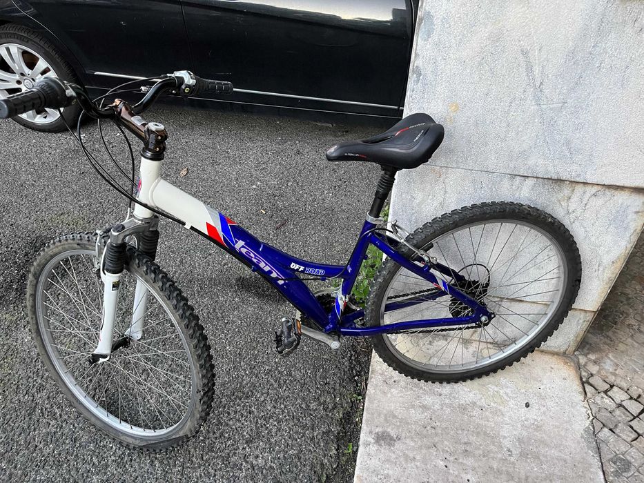 Bicicleta Team Azul e Branca