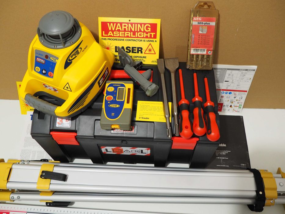 Niwelator obrotowy SPECTRA LL 300 spadki X-Y statyw lata bti Jak nowy