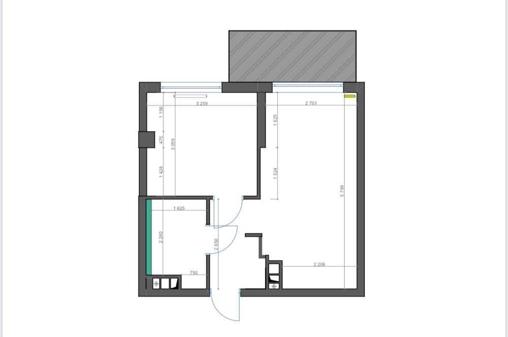 1-кімнатна квартира за адресою (площа 37 м²) - Atlanta.ua - фото 15