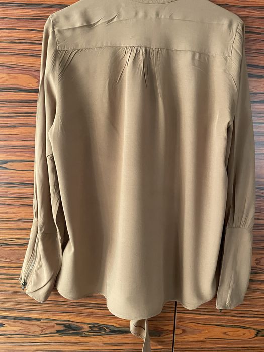 Elegancka biurowa koszula Kappahl brązowa na co dzień na guziki