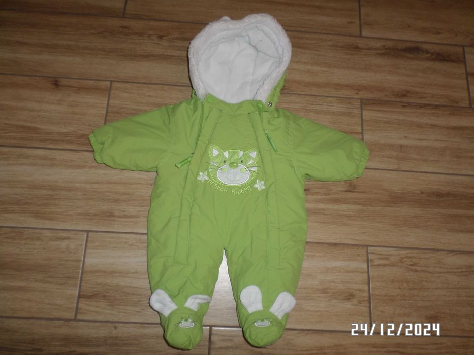 firmowy kombinezon zimowy dla niemowlaka-62cm