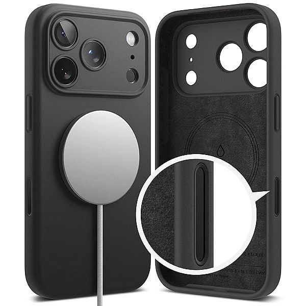 Ringke Silicone Magnetic Magsafe Iphone 17 Pro Black