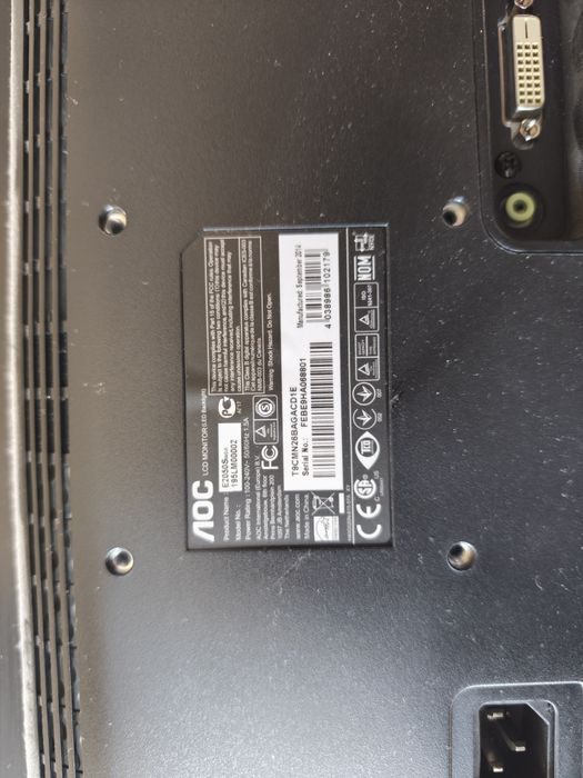 Monitor 20'' Aoc e2050swd