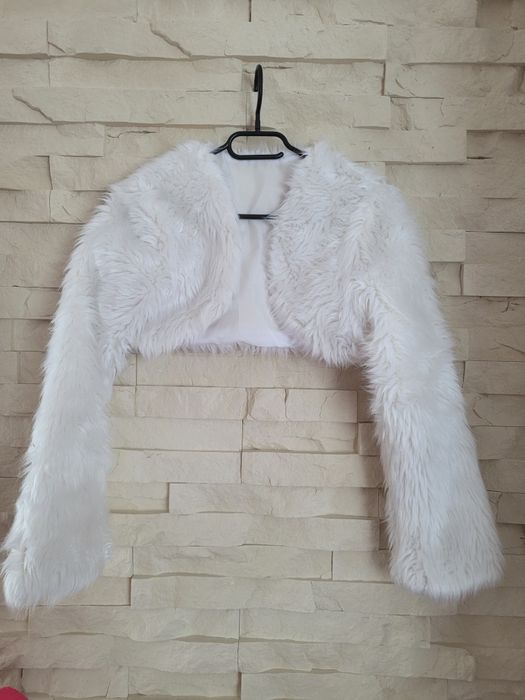 Bolerko kożuszek slubny