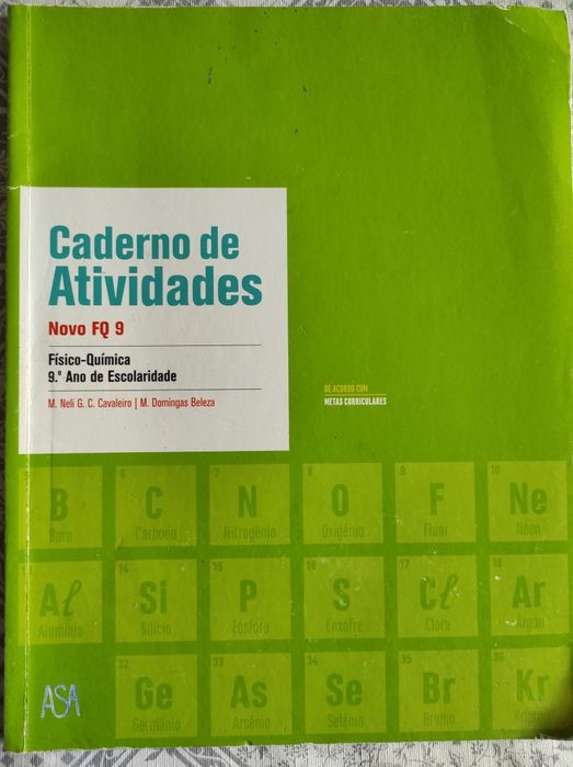 Caderno atividades físico química FQ  9° ano