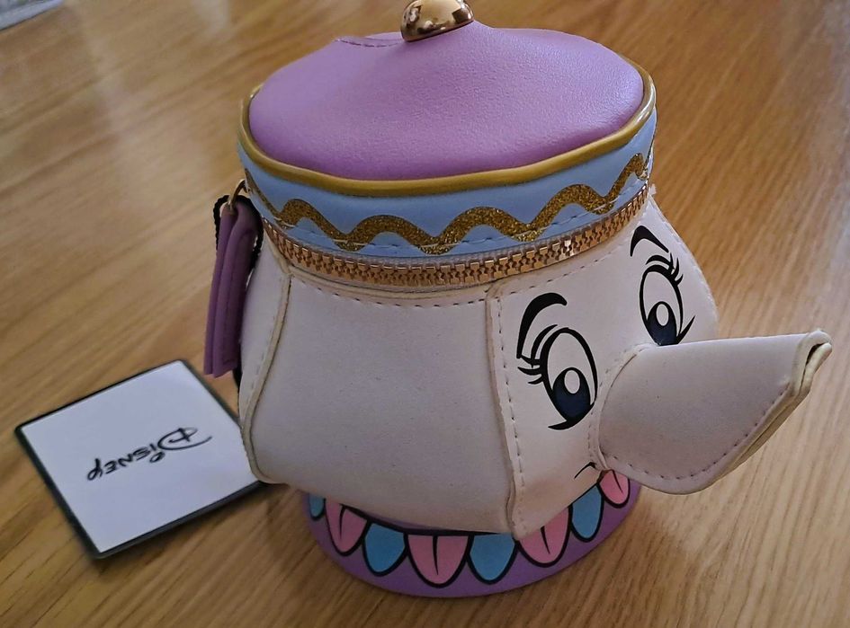 Bolsa / Porta Moedas - Sra. Potts da Bela e Monstro (Novo)