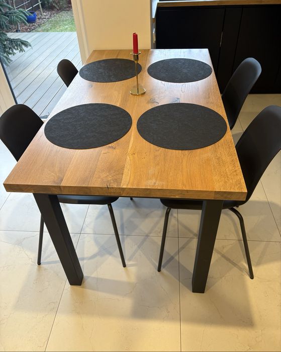 Stół drewniany lity dąb