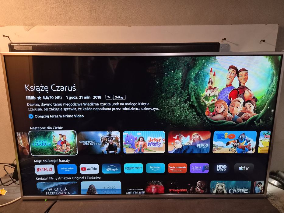 Telewizor LED Panasonic 42"+Amazon FireTv Stick, SmartTv, Wi-Fi, Netflix, YouTube, Disney itp.