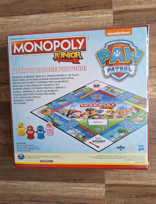 Gra planszowa Monopoly junior psi patrol