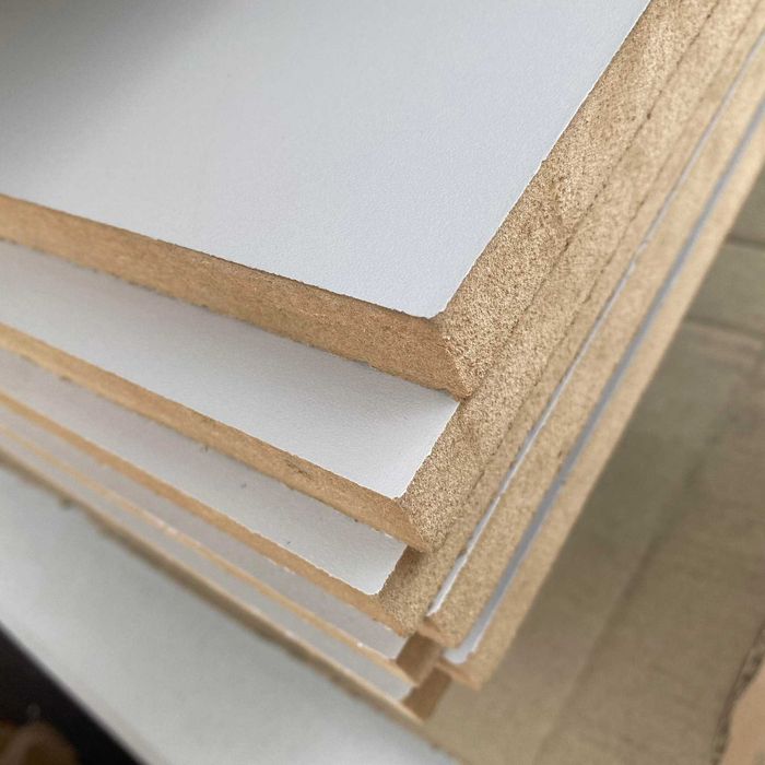 Arkusz MDF 2800x2070x18 mm dwustronnie laminowany popielaty/szary