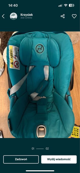 Cybex fotelik platinium z i size + baza z