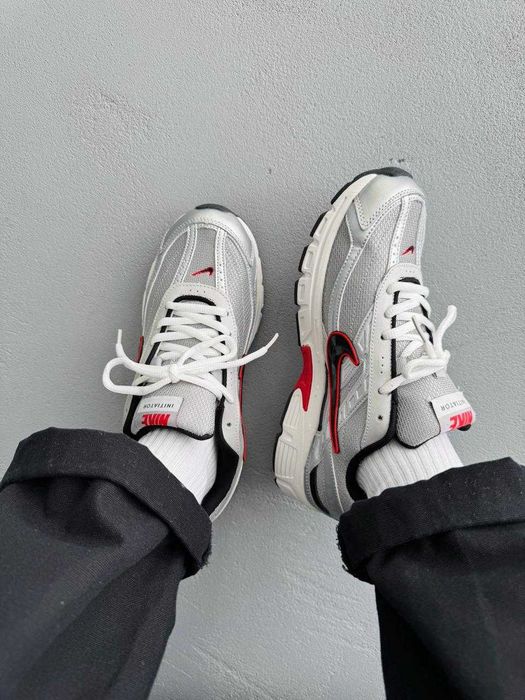 Мужские кроссовки Nike Initiator Silver/Red Gore-Tex. Размеры 40-45